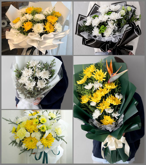 浙江省温州苍南县灵溪镇河口叶村白事花束代送